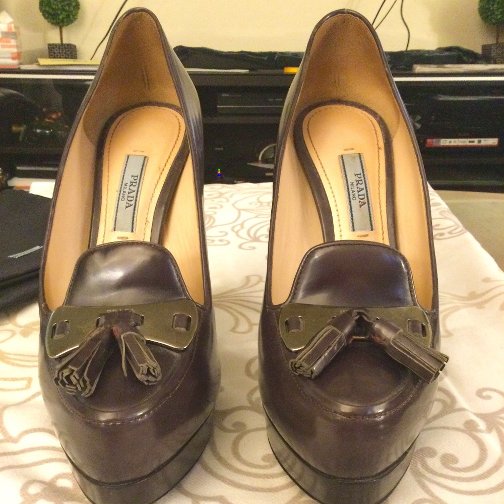 Prada Milano full high heel shoe